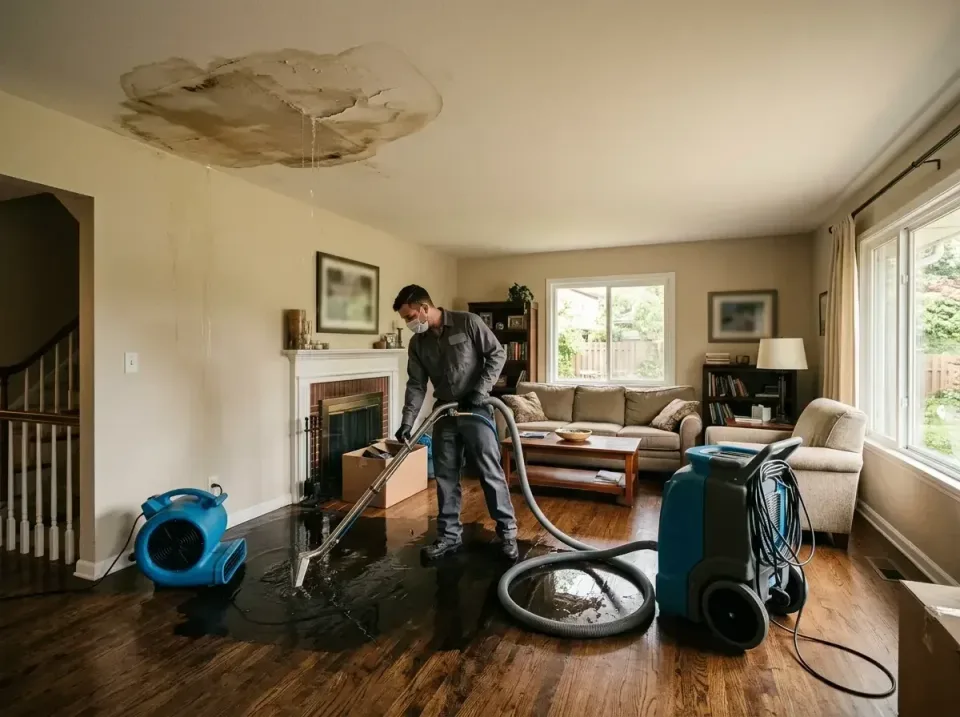 attic-pipe-burst-ceiling-drip-008 — frequently asked questions, Water Damage Restoration & Carpet Care in Sullivan, IL